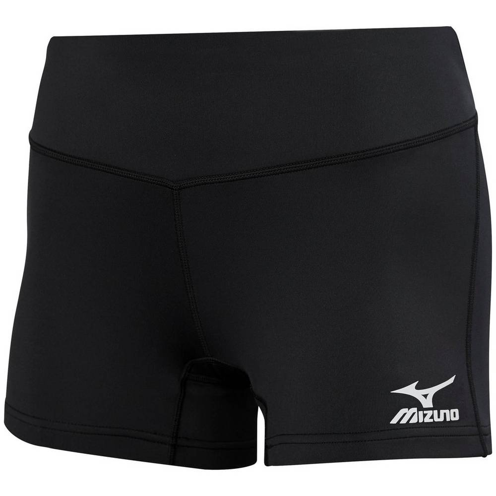 Damske Šortky Mizuno Victory 3.5" Inseam Volejbalove Čierne/Modre Vypredaj CIKJ05718